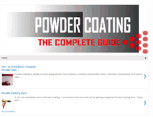 Tablet Screenshot of powdercoatguide.com